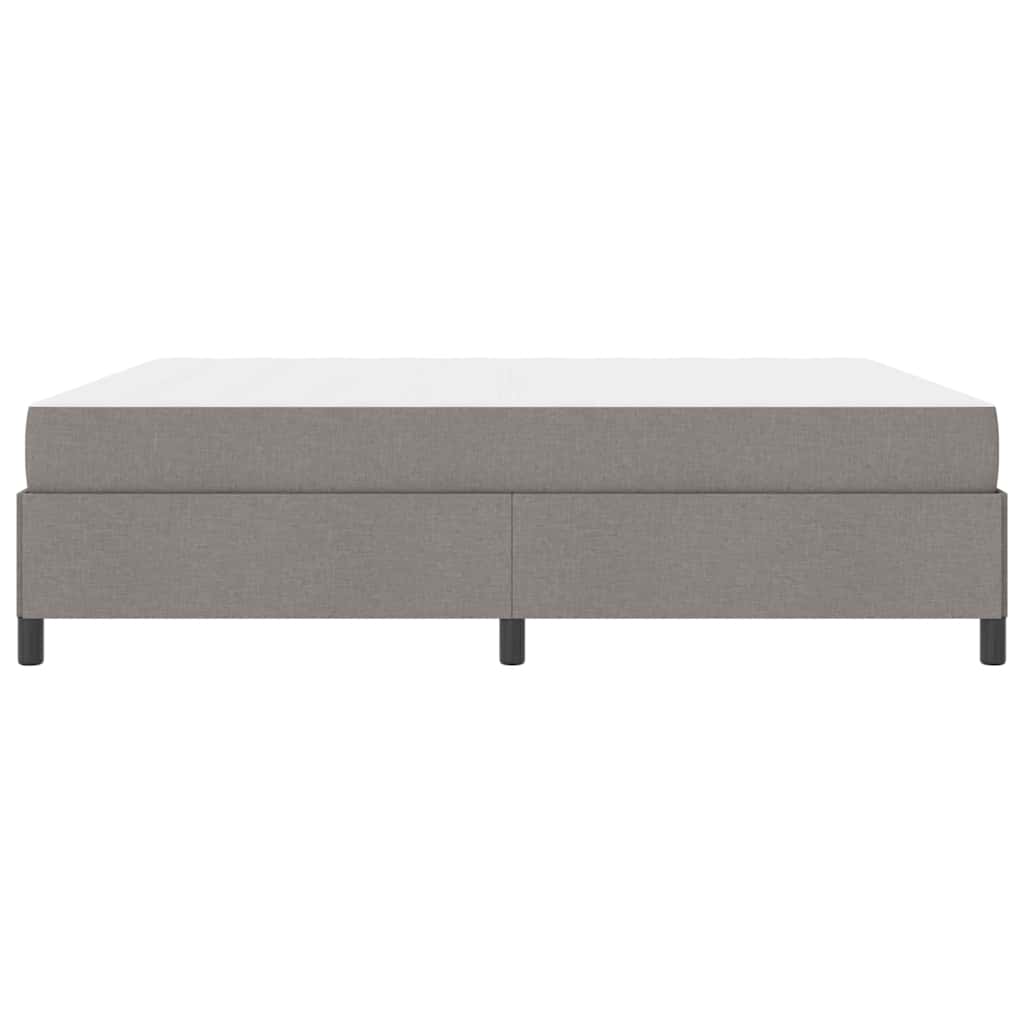 Box spring seng Gråbrun 180 x 200 cm Stof