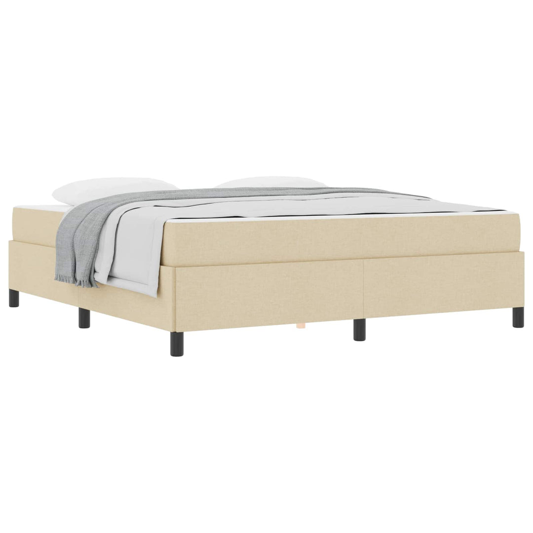 Box spring seng Creme 180 x 200 cm Stof