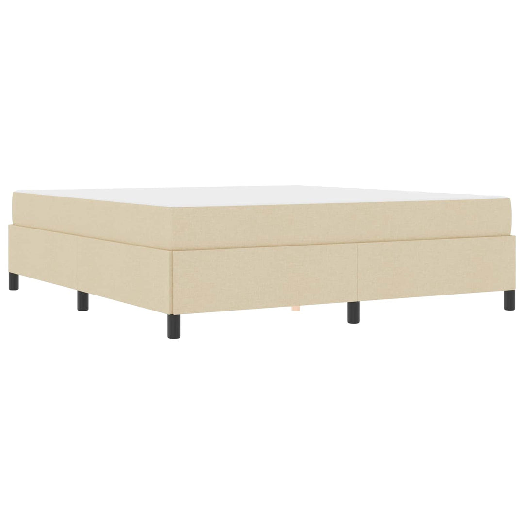 Box spring seng Creme 180 x 200 cm Stof
