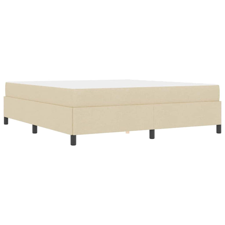 Box spring seng Creme 180 x 200 cm Stof