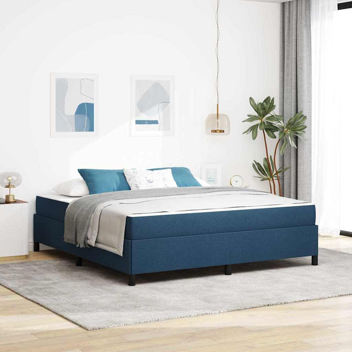 Box spring seng Blå 180 x 200 cm Stof