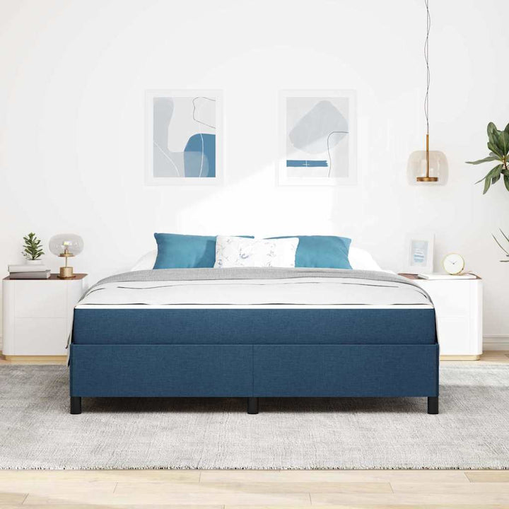Box spring seng Blå 180 x 200 cm Stof