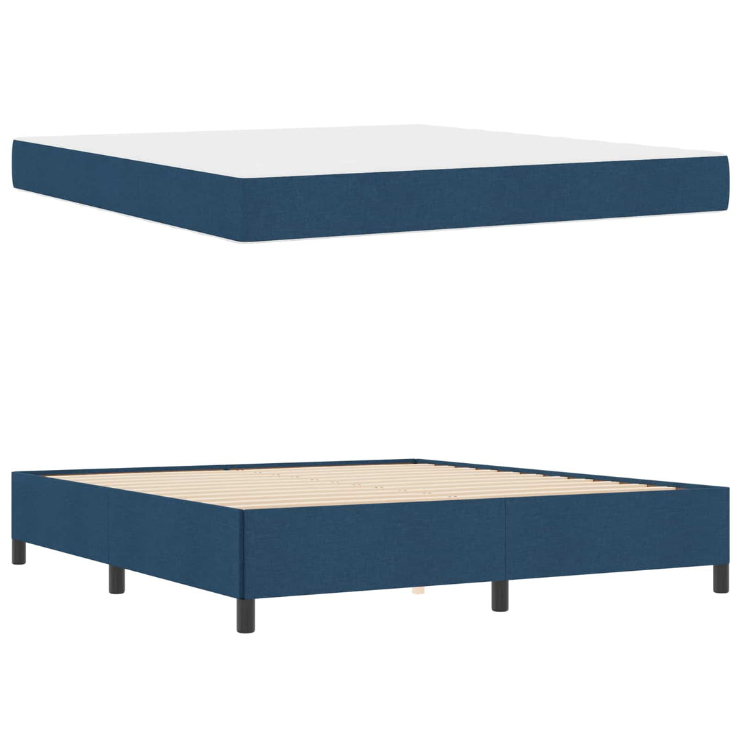 Box spring seng Blå 180 x 200 cm Stof