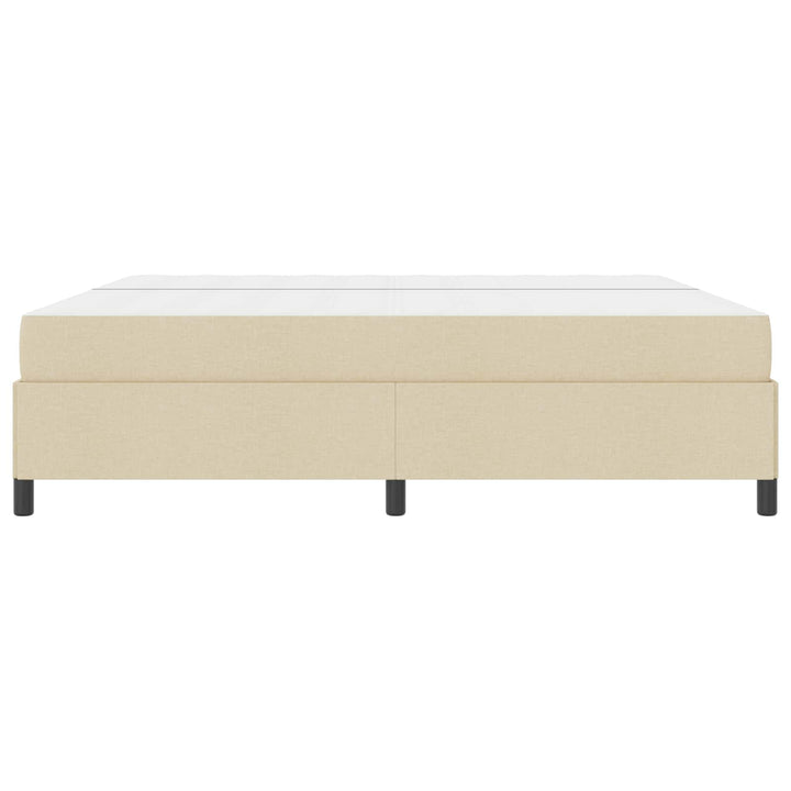 Box spring seng med madras Creme 200 x 200 cm Stof