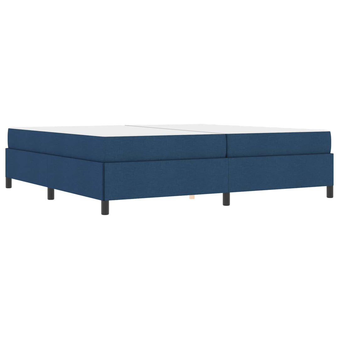 Box spring seng med madras Blå 200 x 200 cm Stof