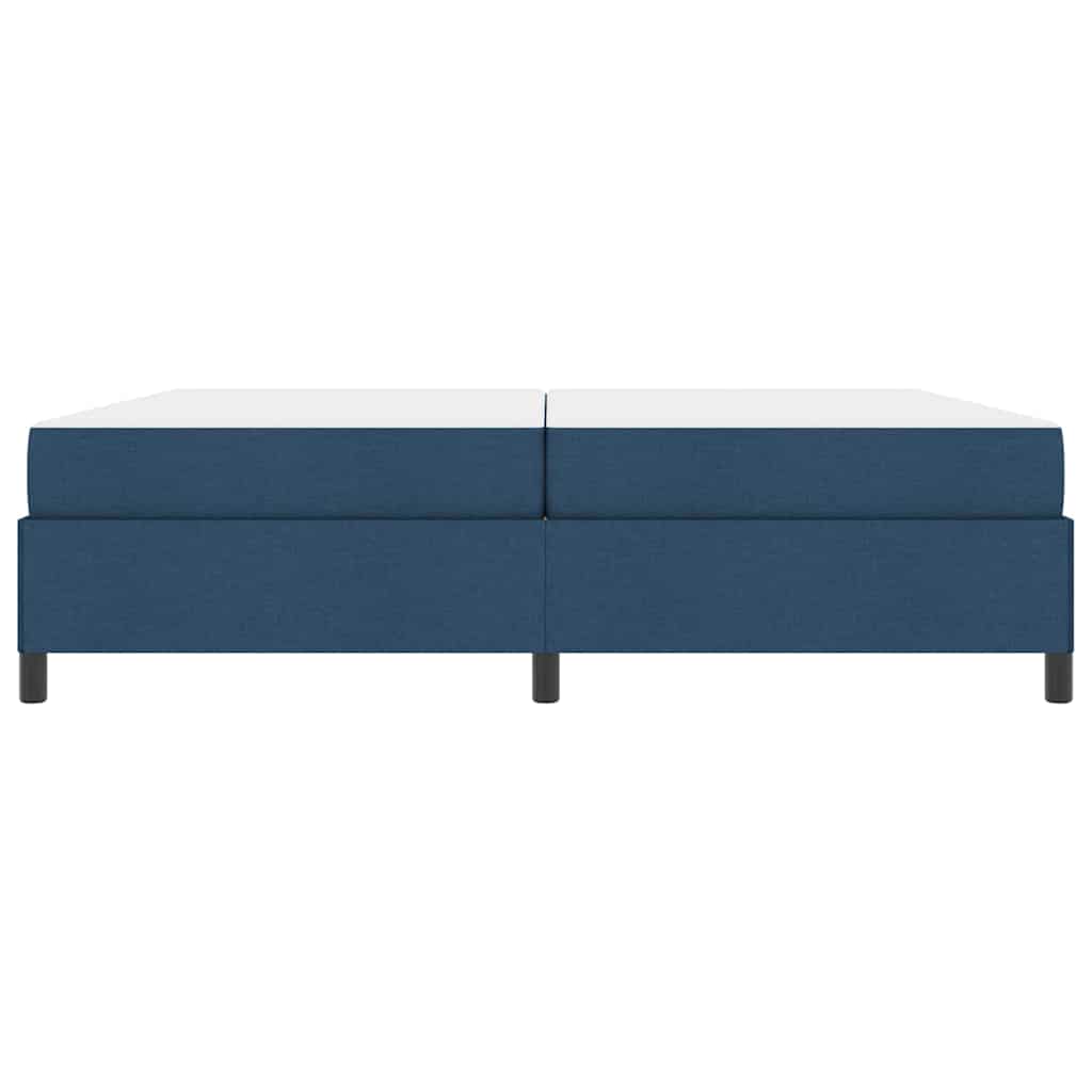 Box spring seng med madras Blå 200 x 200 cm Stof