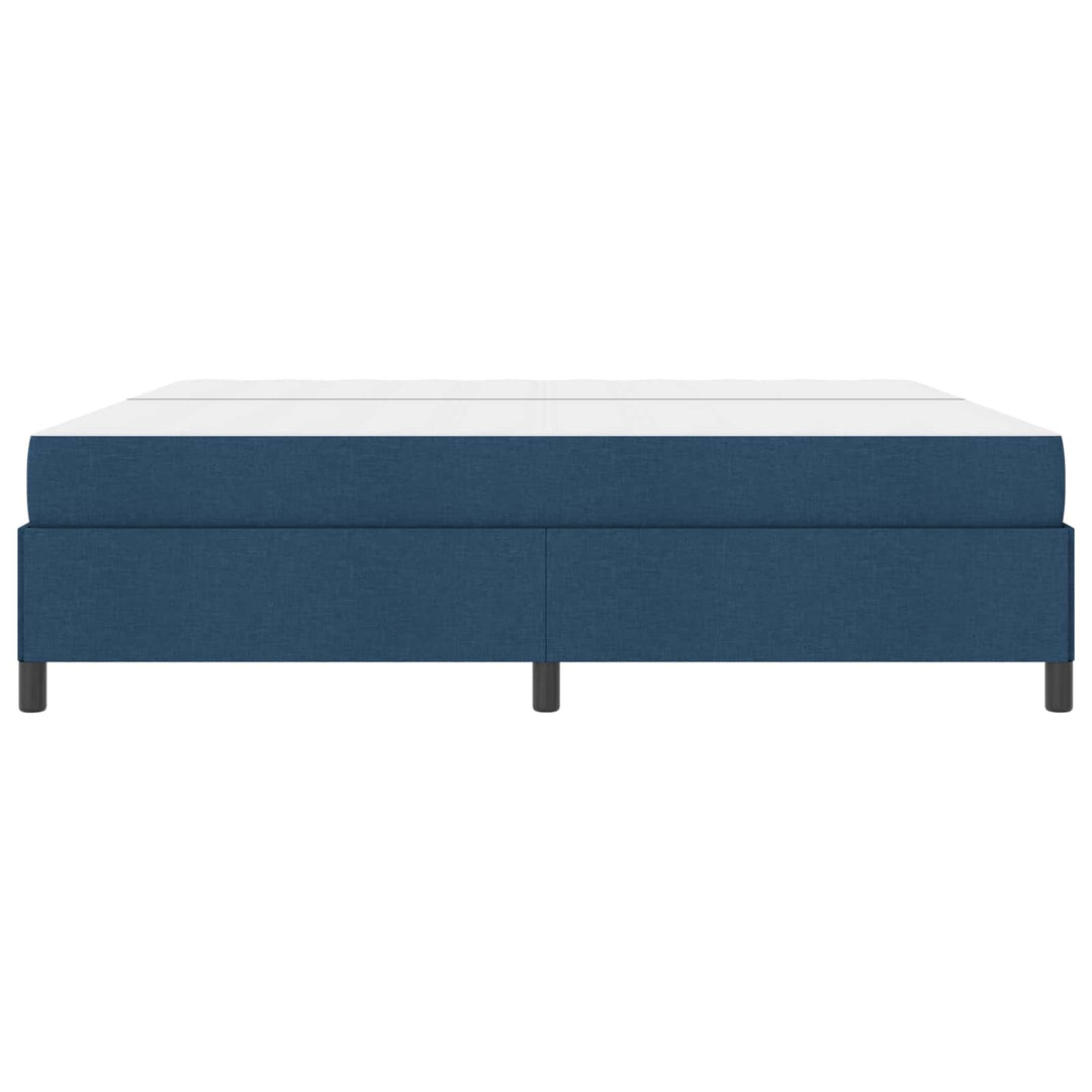 Box spring seng med madras Blå 200 x 200 cm Stof