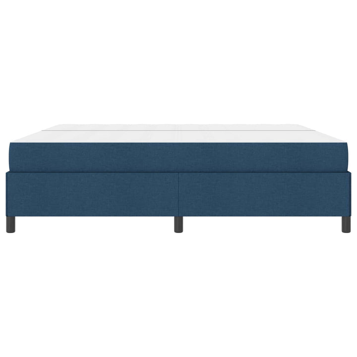 Box spring seng med madras Blå 200 x 200 cm Stof