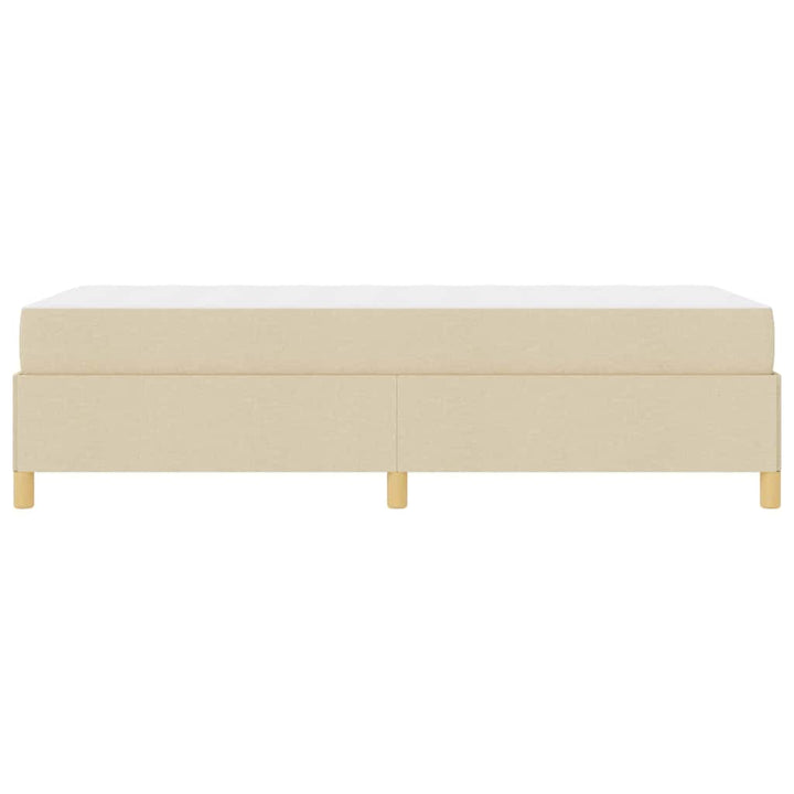 Sengestel med madras Creme 80 x 200 cm Stof