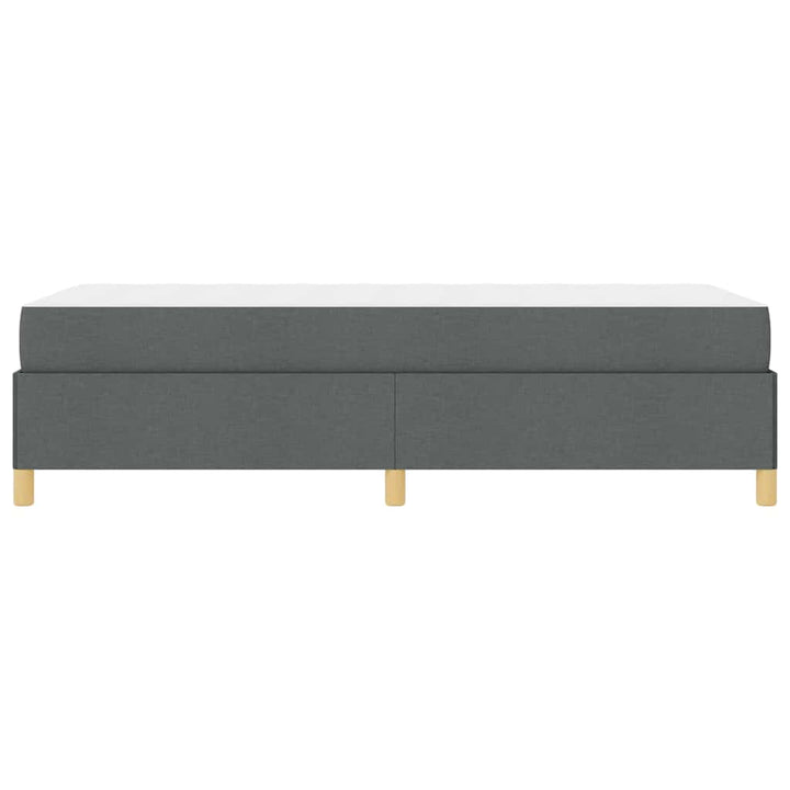 Sengestel med madras Mørkegrå 90 x 190 cm Stof