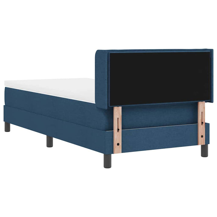 Box spring seng med hovedgærde Blå 200 x 100 cm Stof
