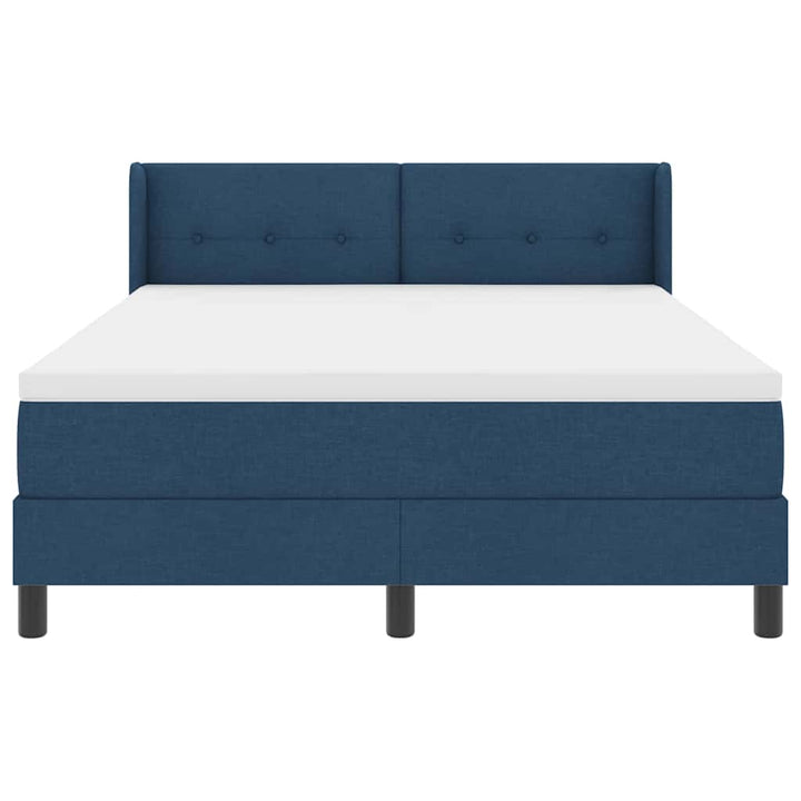 Box spring seng med hovedgærde Blå 200 x 160 cm Stof