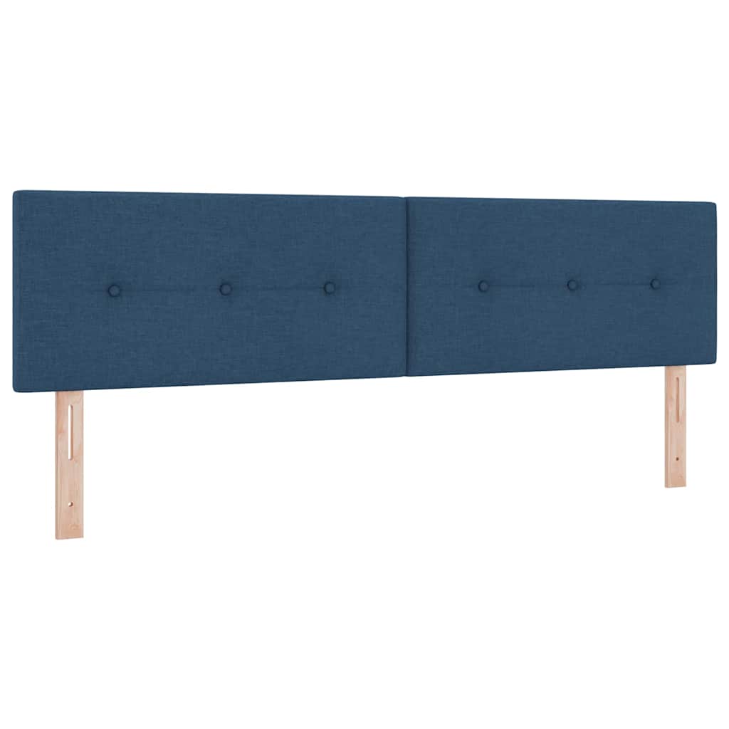 Box spring seng med hovedgærde Blå 200 x 180 cm Stof