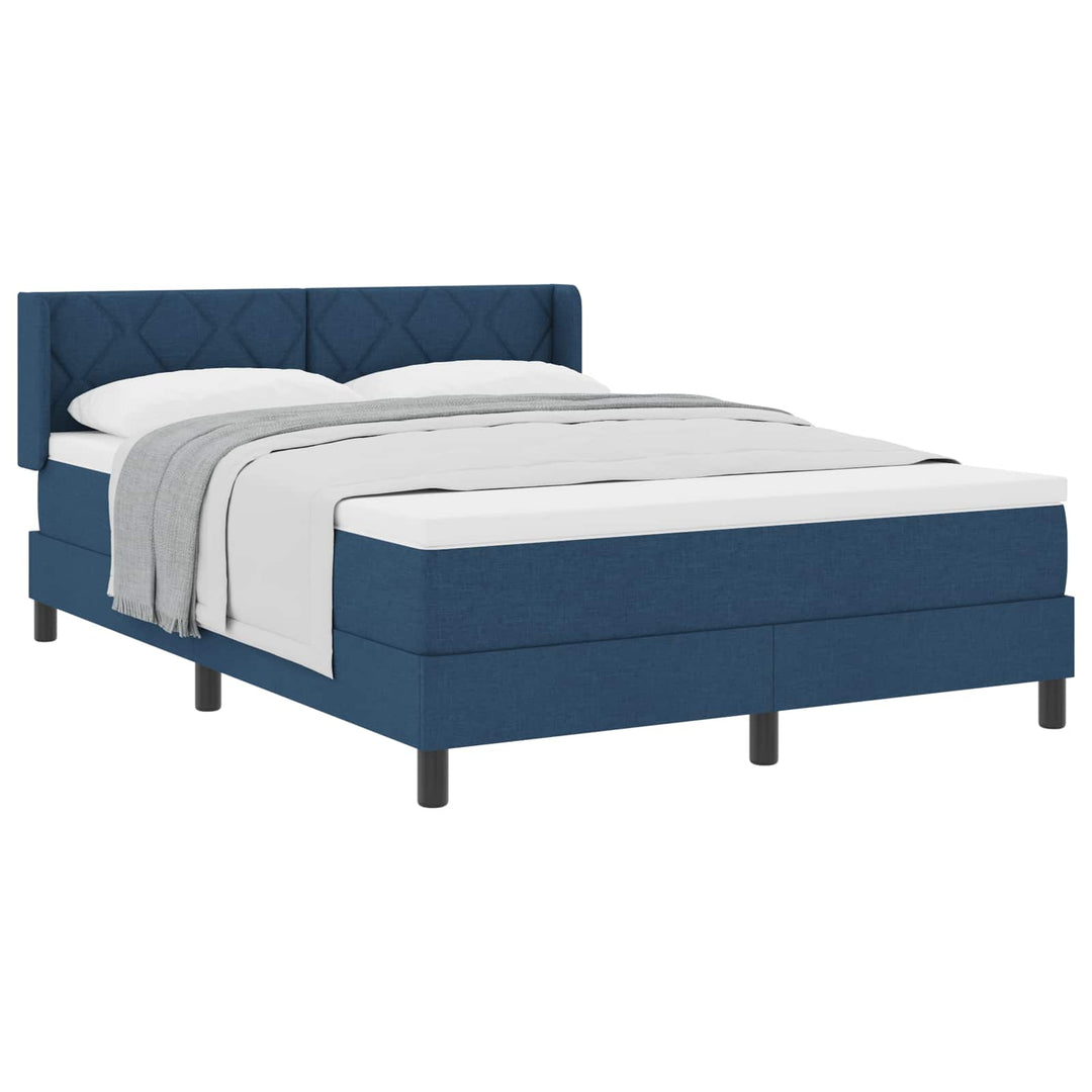 Box spring seng med hovedgærde Blå 200 x 160 cm Stof