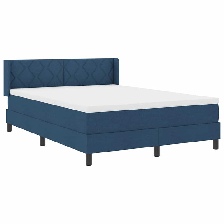 Box spring seng med hovedgærde Blå 200 x 160 cm Stof