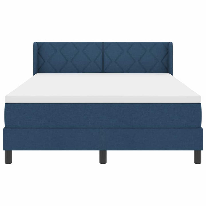 Box spring seng med hovedgærde Blå 200 x 160 cm Stof