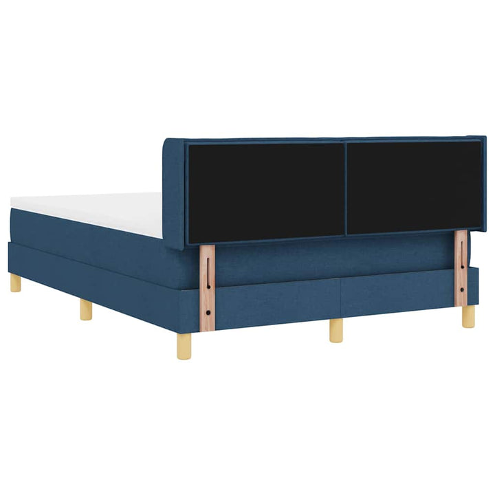 Box spring seng med madras med hovedgærde Blå 200 x 140 cm Stof