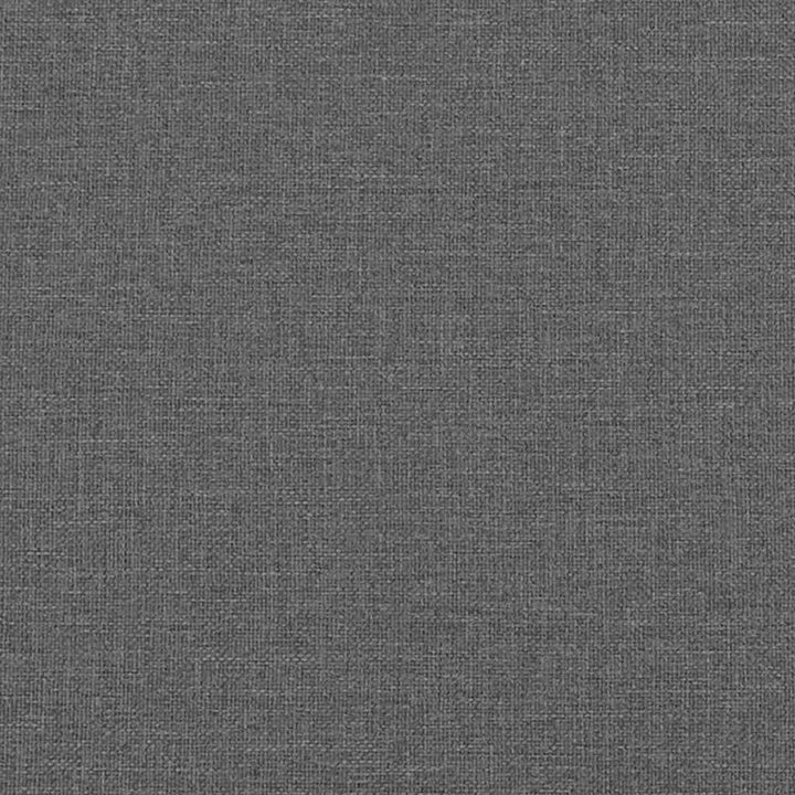 Box spring seng med hovedgærde Mørkegrå 200 x 80 cm Stof