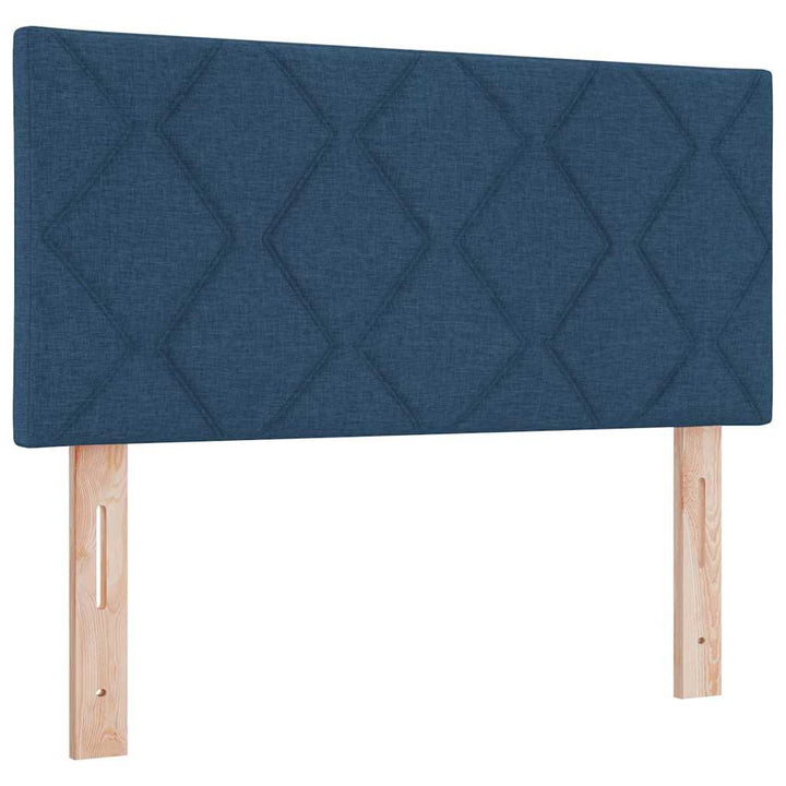 Box spring seng med hovedgærde Blå 200 x 80 cm Stof
