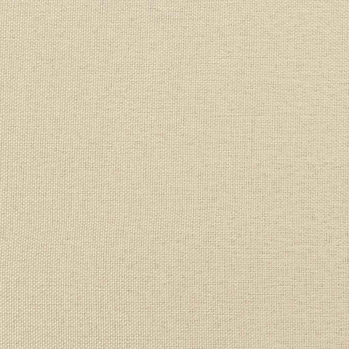 Box spring seng med hovedgærde Creme 200 x 200 cm Stof