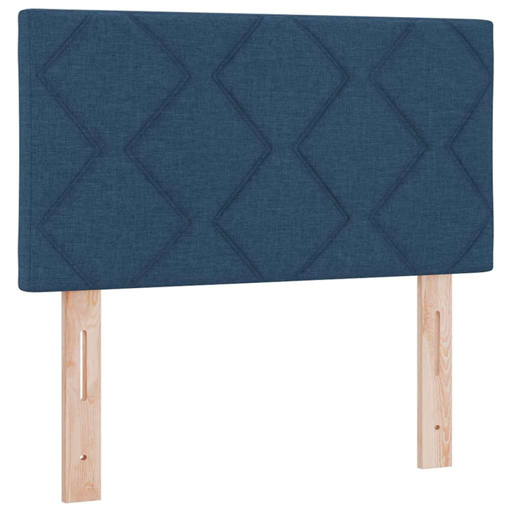 Box spring seng med hovedgærde Blå 200 x 80 cm Stof