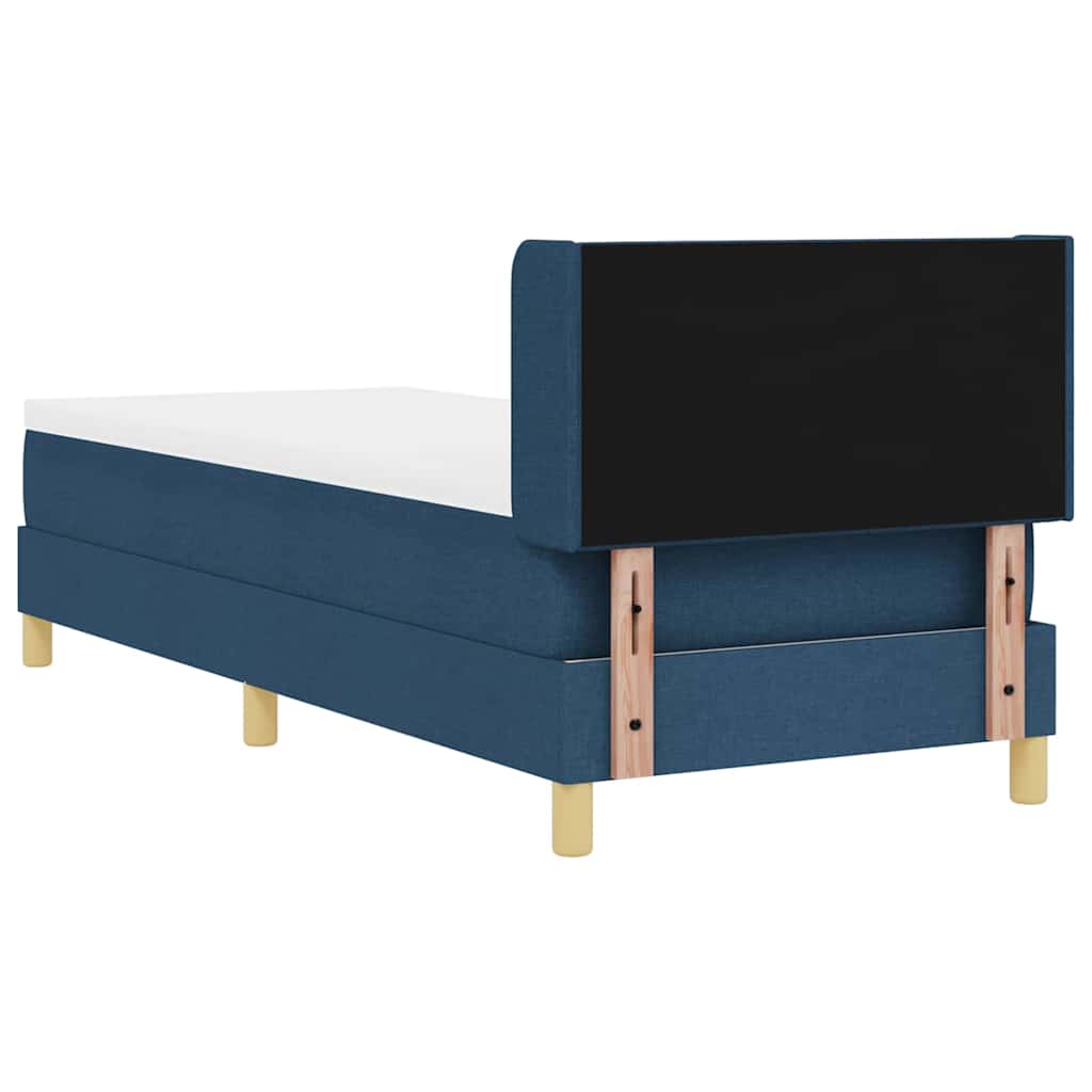 Box spring seng med hovedgærde Blå 200 x 80 cm Stof