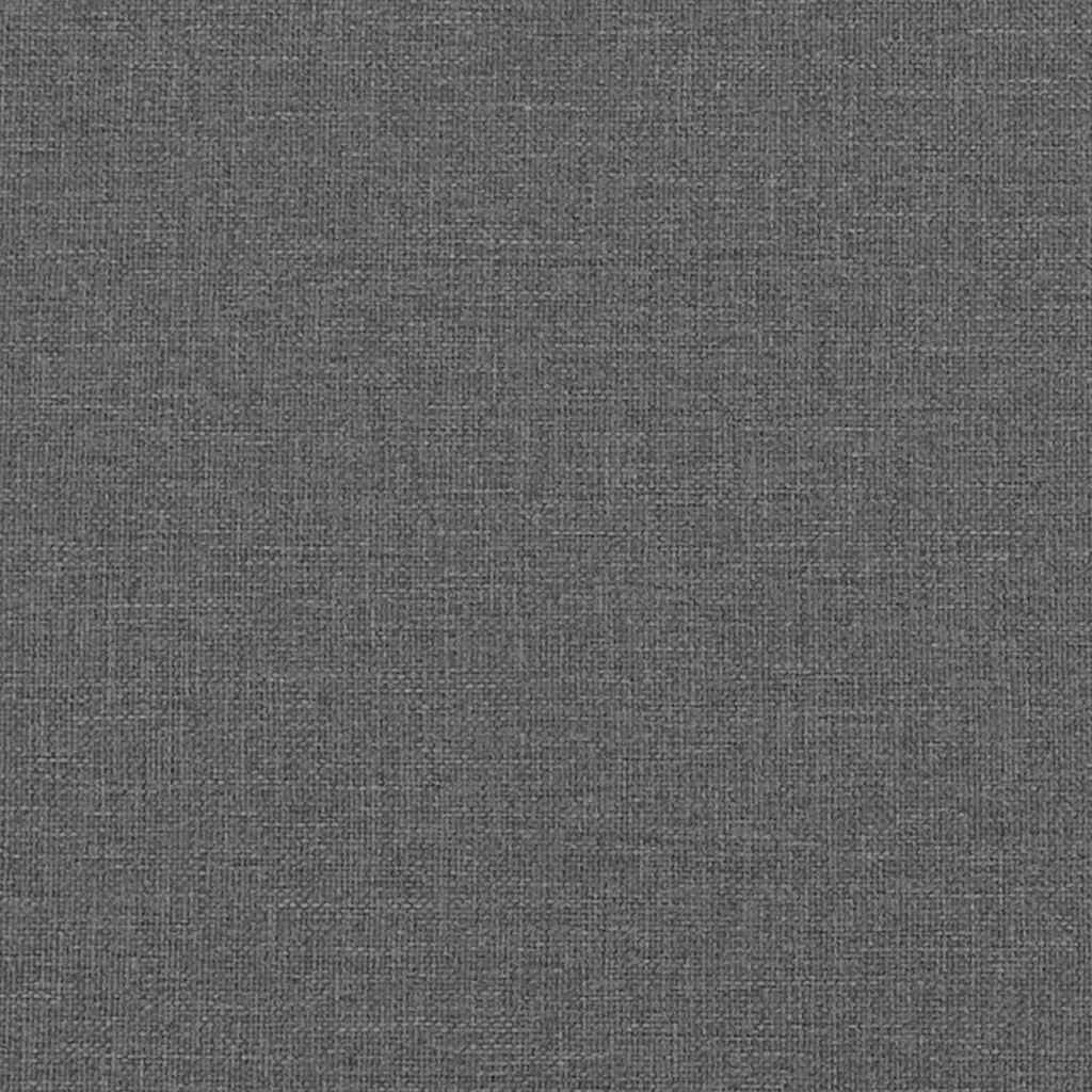 Box spring seng med madras Mørkegrå 140 x 200 cm Stof