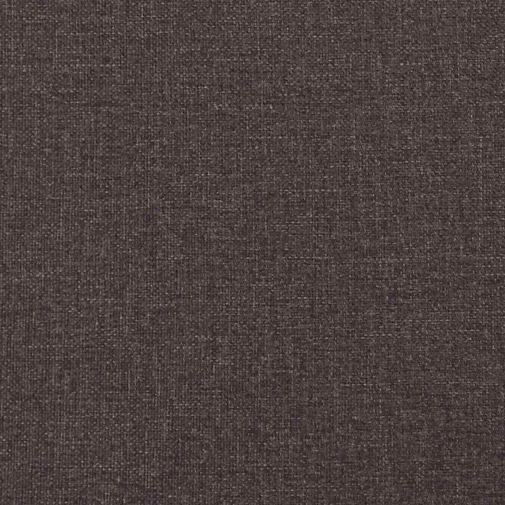 Box spring seng med hovedgærde Mørk Brun 200 x 200 cm Stof