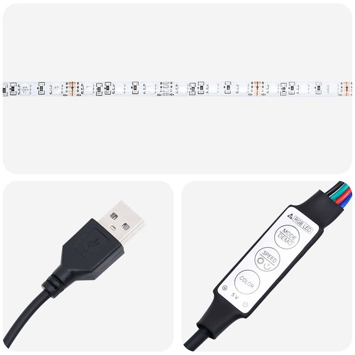LED Box Spring Bed med madras Mørk blå 200 x 200 cm Fløjl