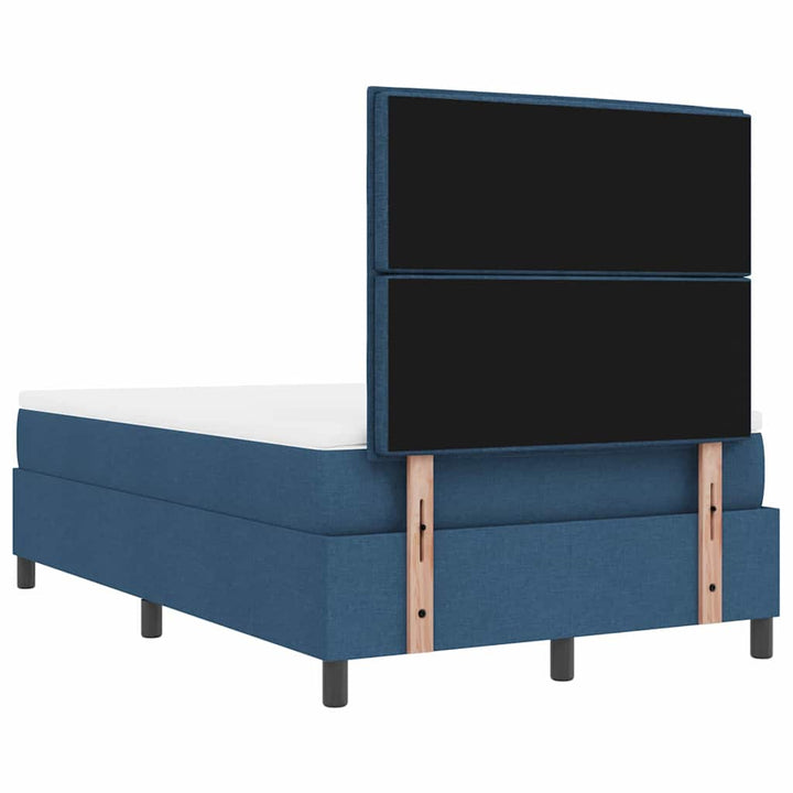 Box spring seng med hovedgærde Blå 120 x 200 cm Stof