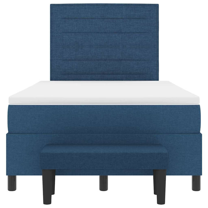 Box spring seng med hovedgærde Blå 120 x 200 cm Stof