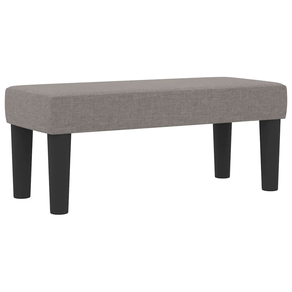 Box spring seng med pude Gråbrun 90 x 200 cm Stof