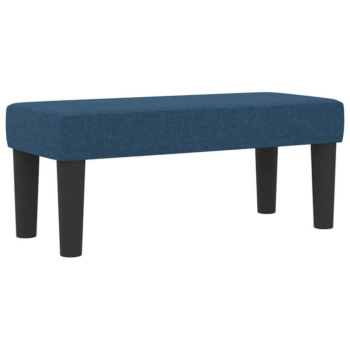 Box spring seng med hovedgærde Blå 90 x 200 cm Stof