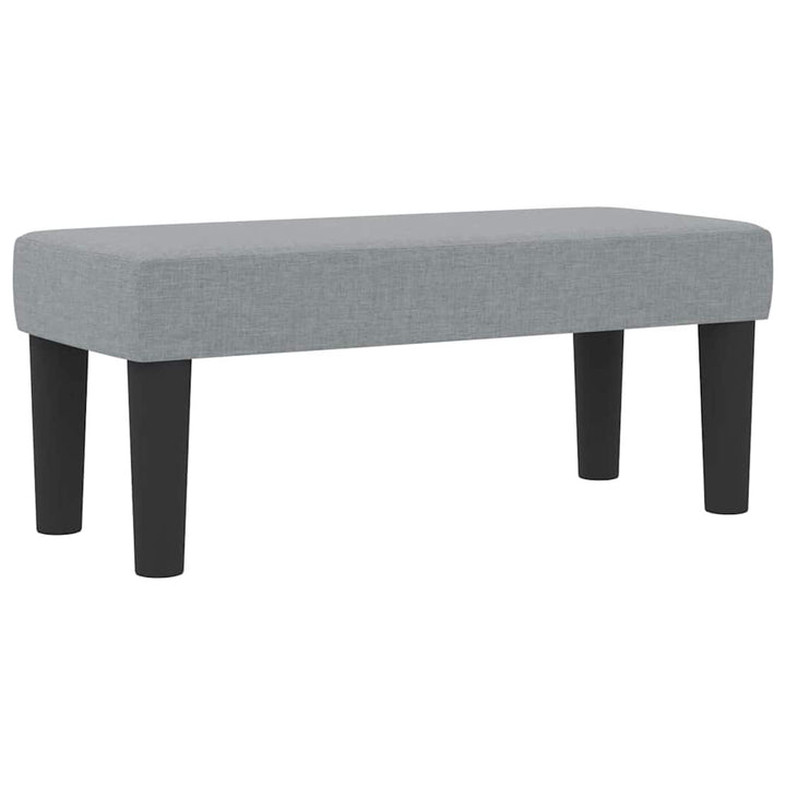 Box spring seng med hovedgærde Lysegrå 100 x 200 cm Stof