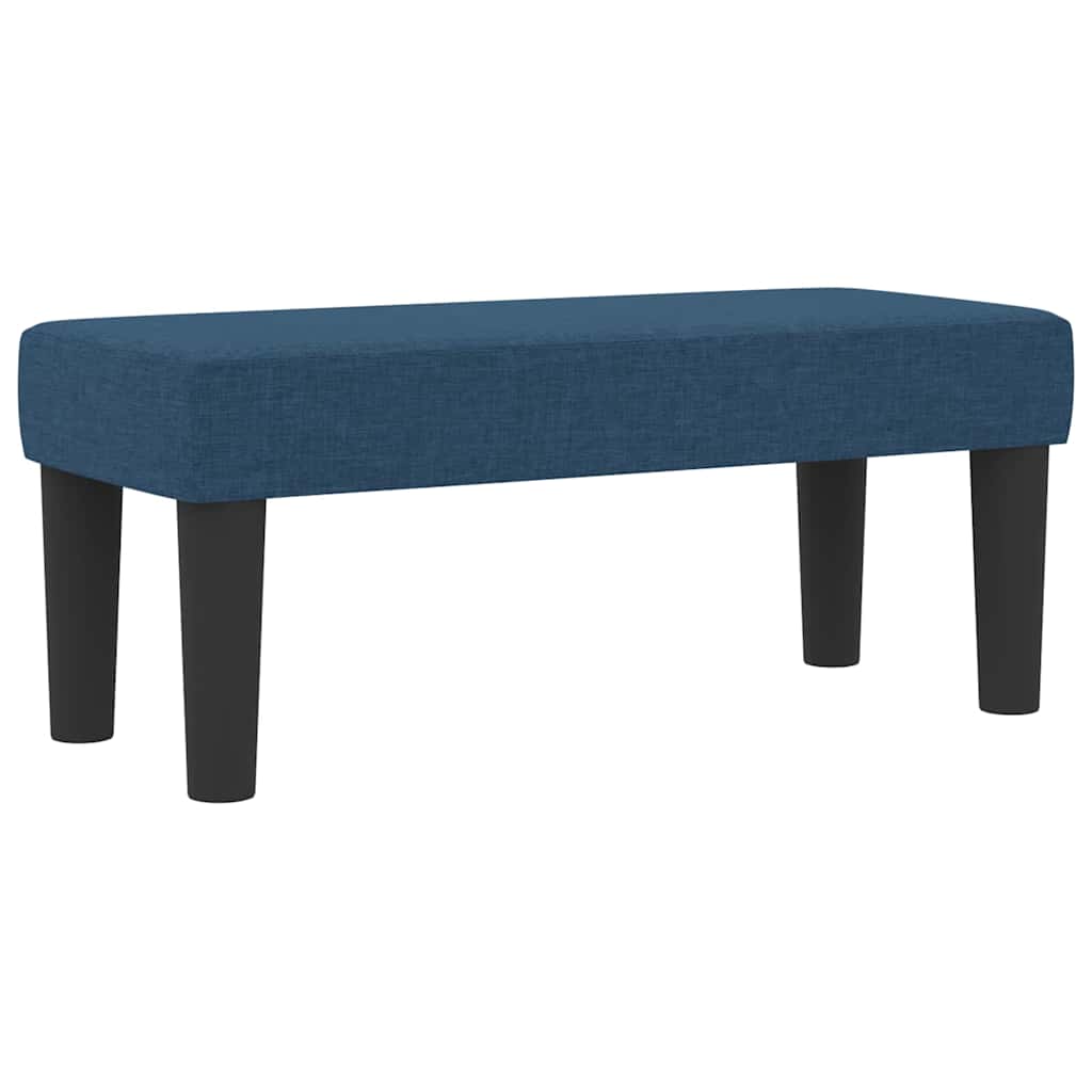 Box spring seng med hovedgærde Blå 100 x 200 cm Stof