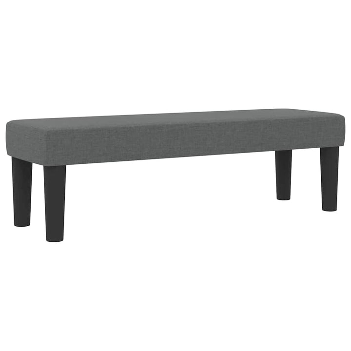 Box spring seng med hovedgærde Mørkegrå 120 x 190 cm Stof