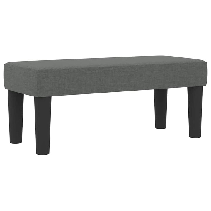 Box spring seng med hovedgærde Mørkegrå 80 x 200 cm Stof