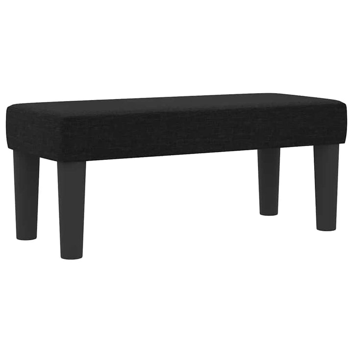 Box spring seng med hovedgærde Sort 80 x 200 cm Stof