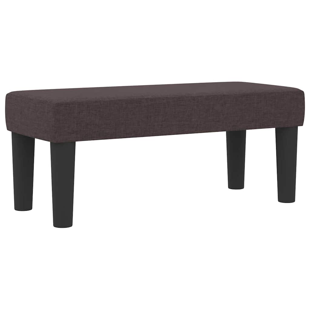 Box spring seng med hovedgærde Mørk Brun 80 x 200 cm Stof