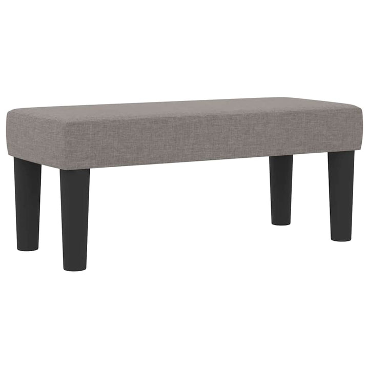 Box spring seng med pude Gråbrun 90 x 190 cm Stof