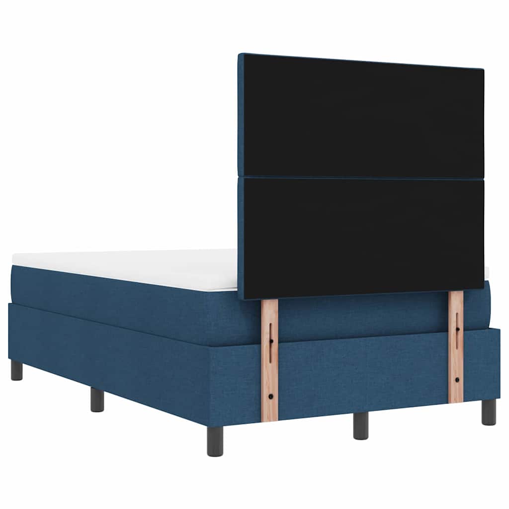 Box spring seng med hovedgærde Blå 120 x 200 cm Stof