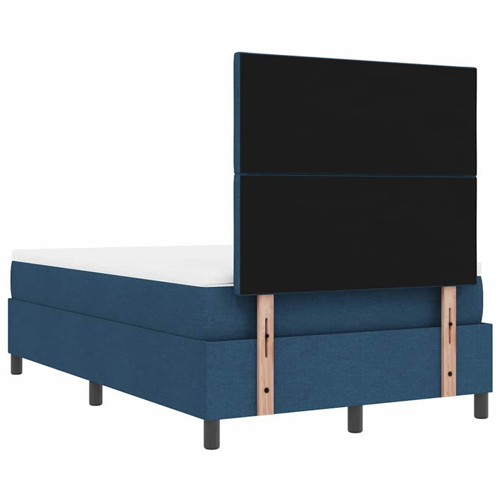Box spring seng med hovedgærde Blå 120 x 200 cm Stof