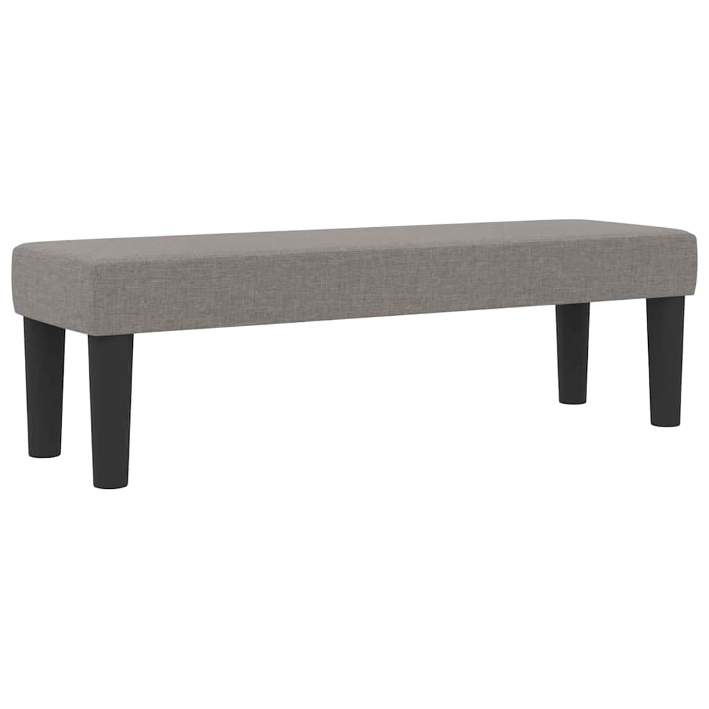 Box spring seng med hovedgærde Gråbrun 140 x 190 cm Stof