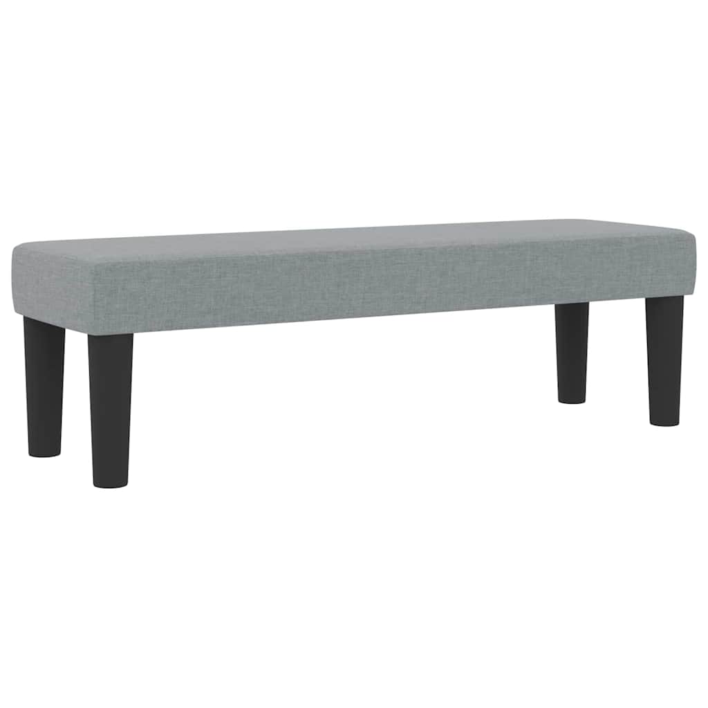 Box spring seng med hovedgærde Lysegrå 140 x 200 cm Stof