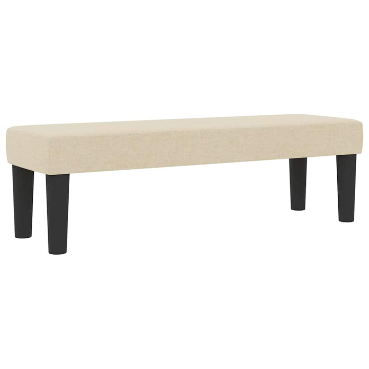 Box spring seng med hovedgærde Creme 180 x 200 cm Stof