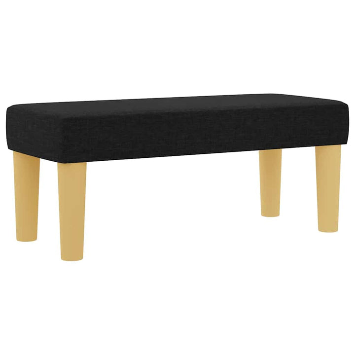 Box spring seng med pude med hovedgærde Sort 200 x 100 cm Stof