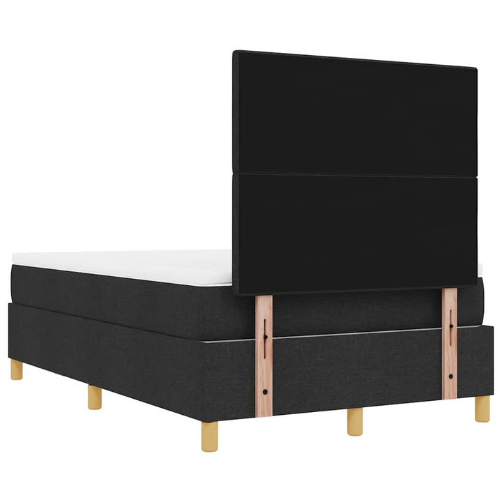 Box spring seng med hovedgærde Sort 190 x 120 cm Stof