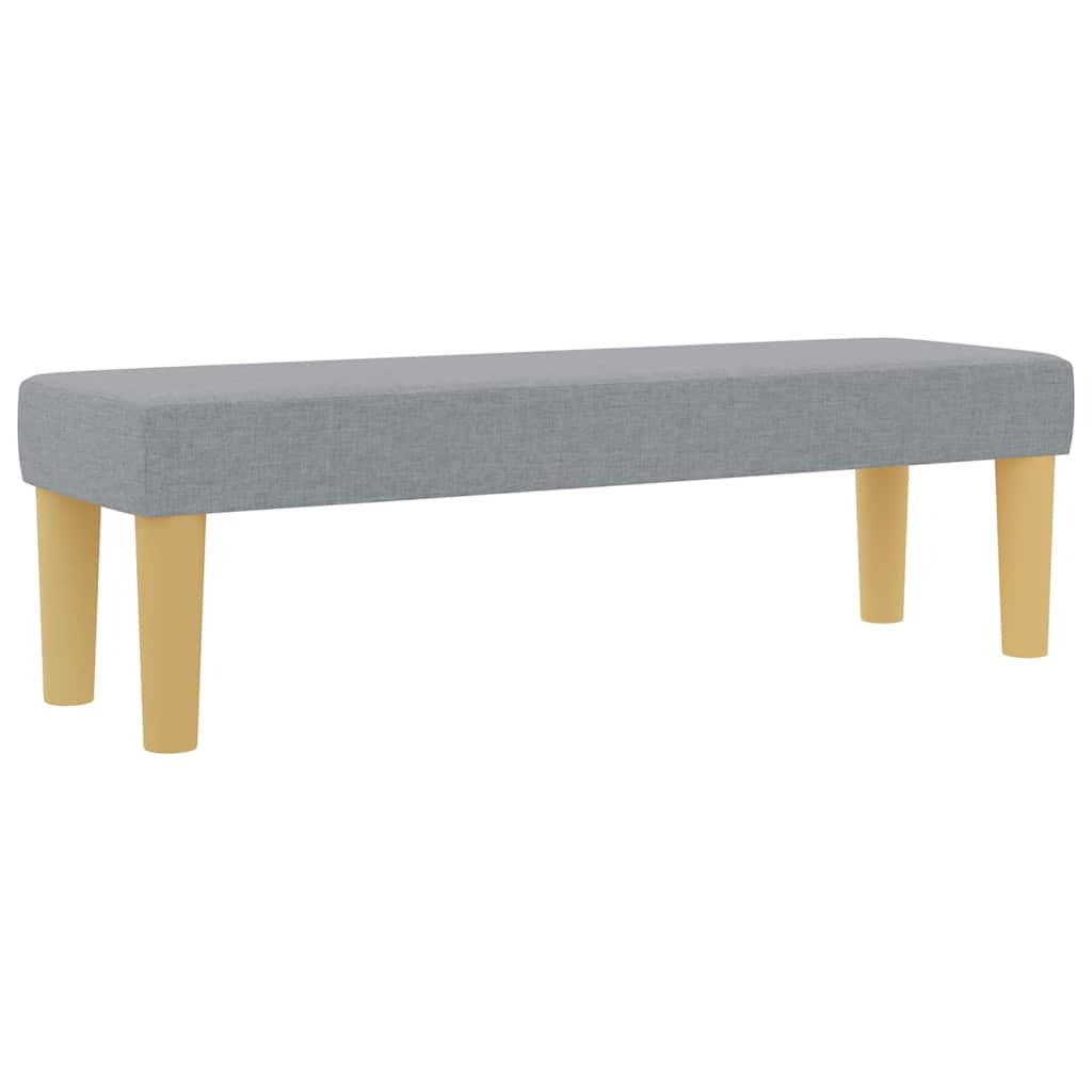 Box spring seng med hovedgærde Lysegrå 120 x 200 cm Stof