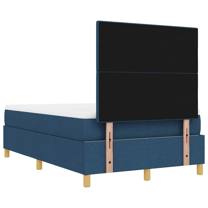 Box spring seng med hovedgærde Blå 200 x 120 cm Stof