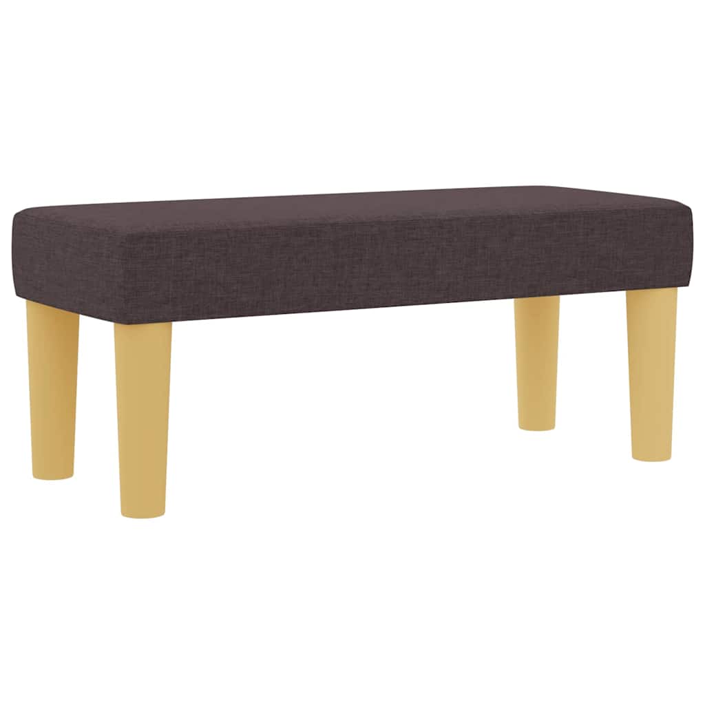 Box spring seng med hovedgærde Mørkebrun 200 x 80 cm Stof